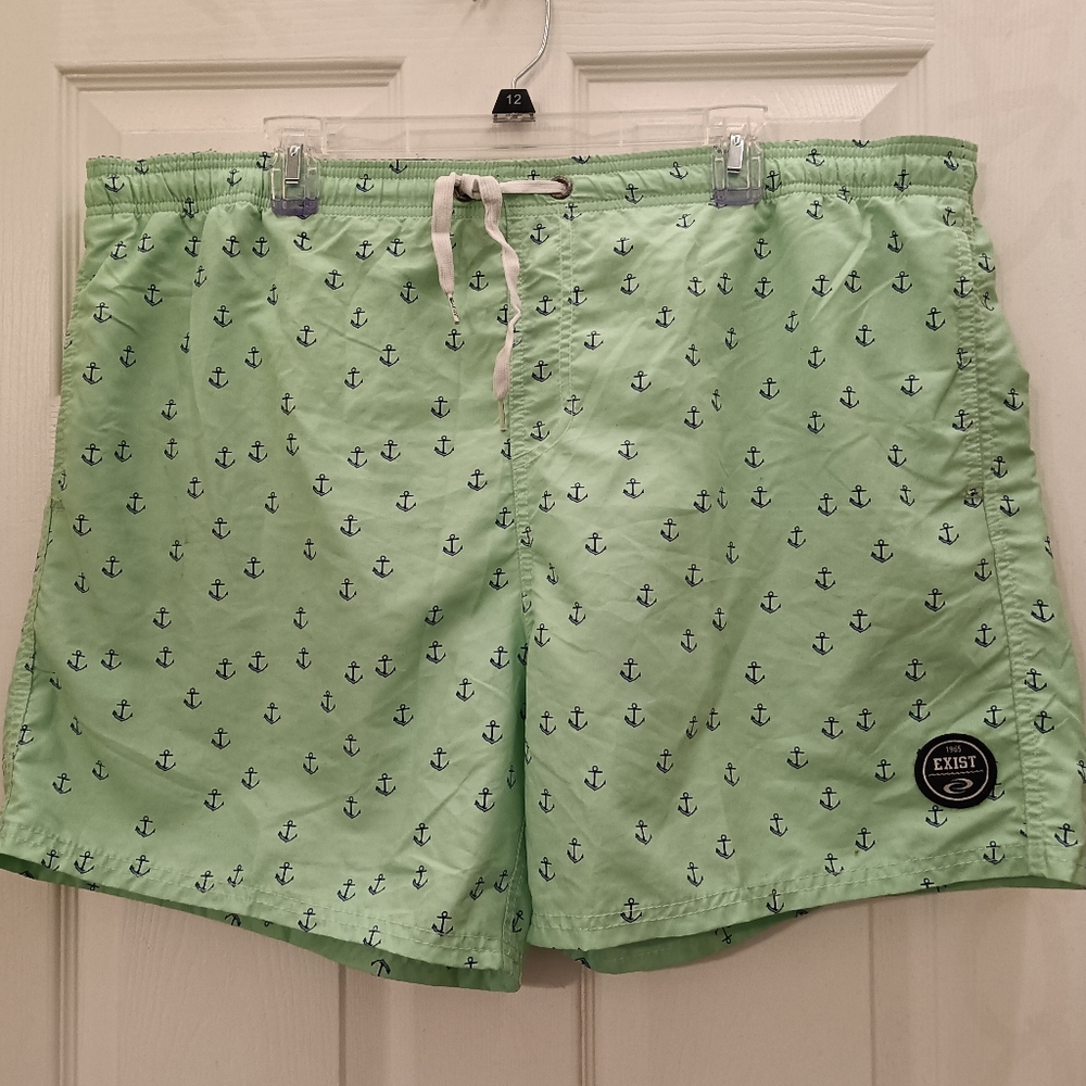 Exist Men's Green Swim Shorts